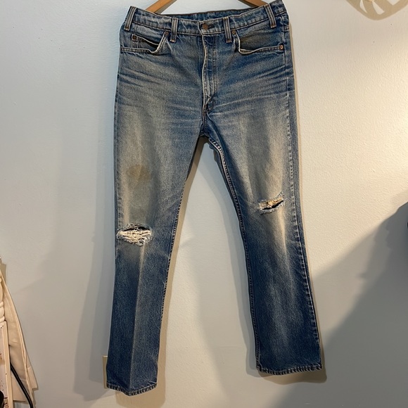 Vintage Men’s Orange Tag Levi’s 517 Jeans 34x32